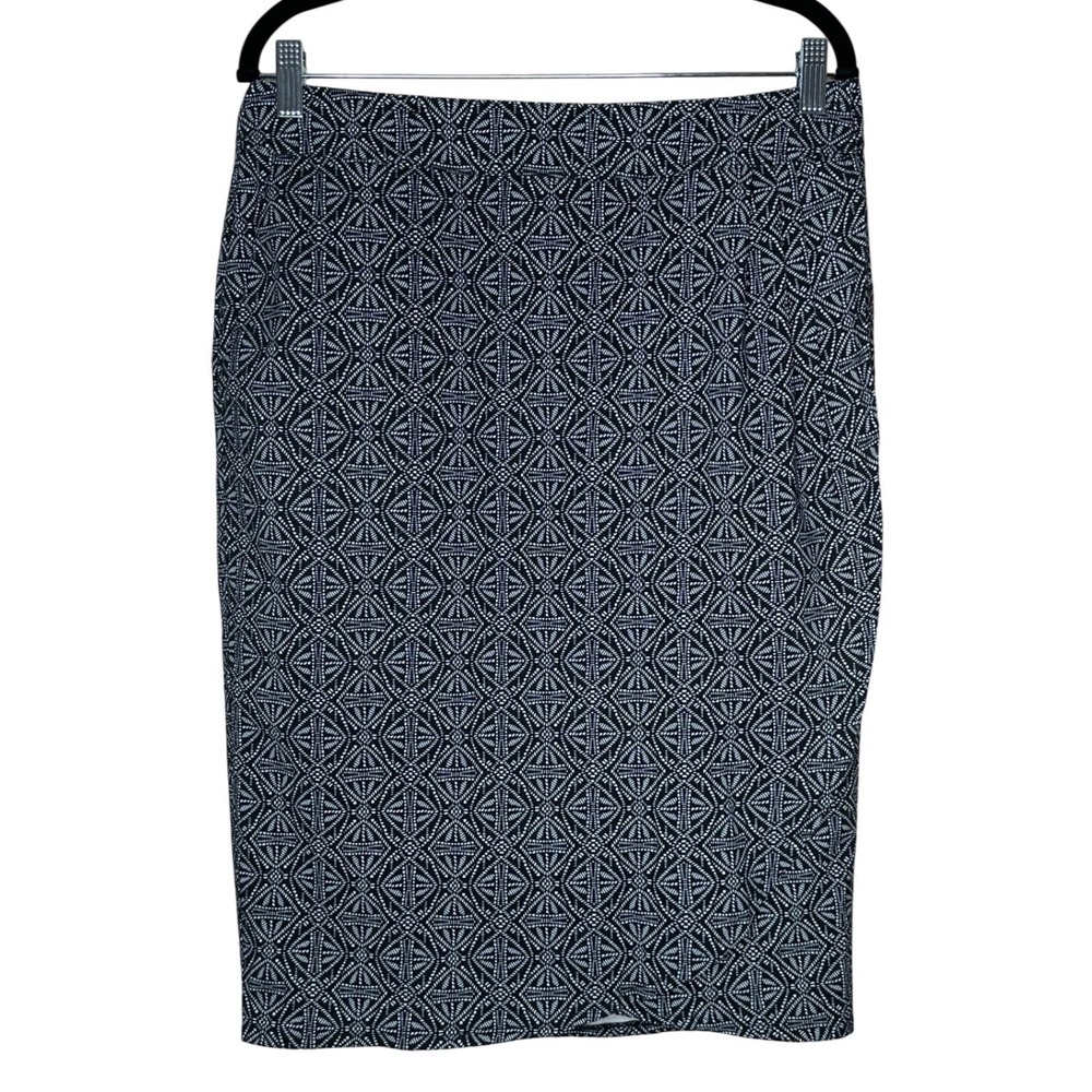 Rip Skirt Hawaii 3 Geometric Print Pencil Skirt Black White Size M Resort Vacay